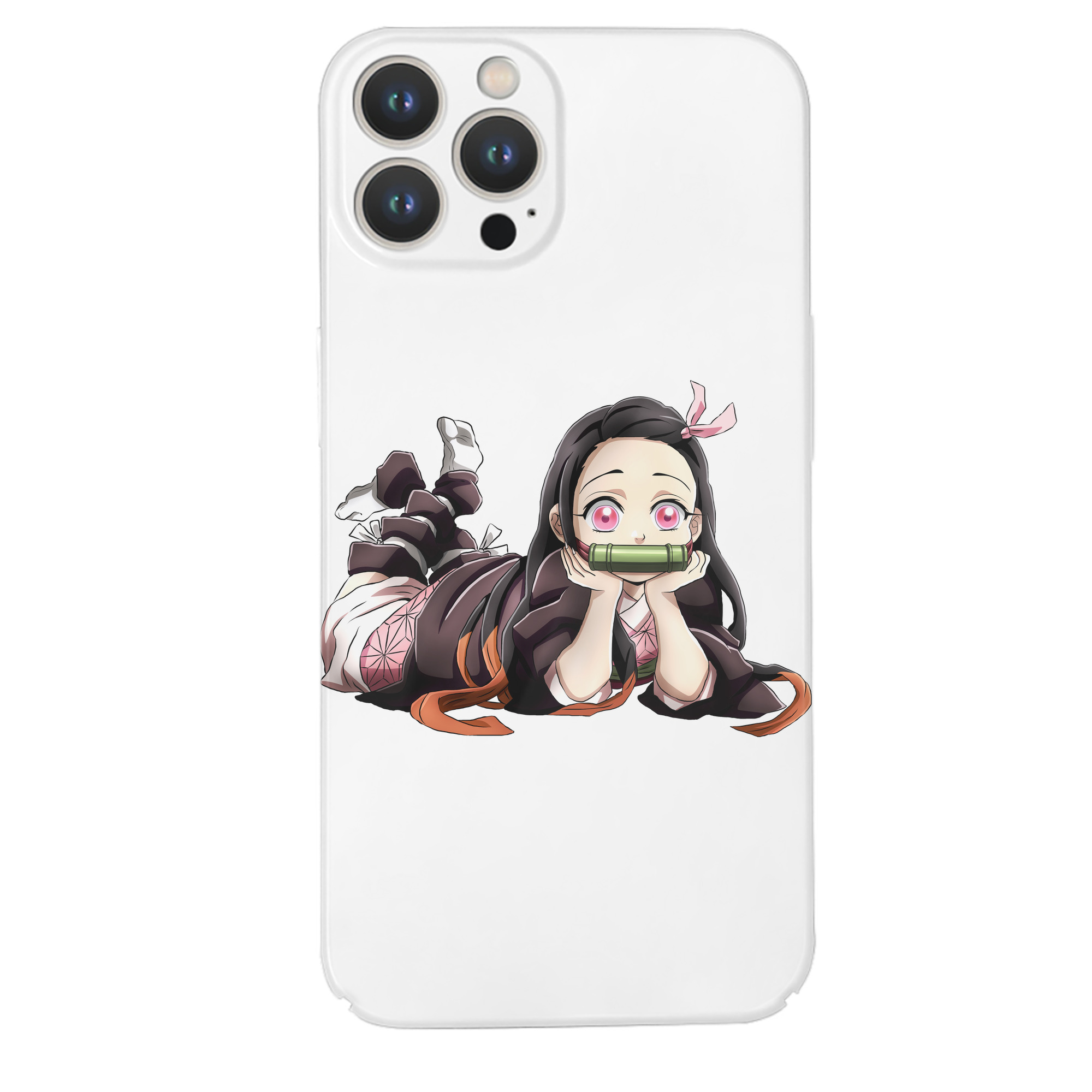 （画像用） 鬼滅の刃（きめつのやいば）竈門 禰󠄀豆子／かまど ねずこ Kamado Nezuko 【iPhone 14シリーズ対応】ハードケース